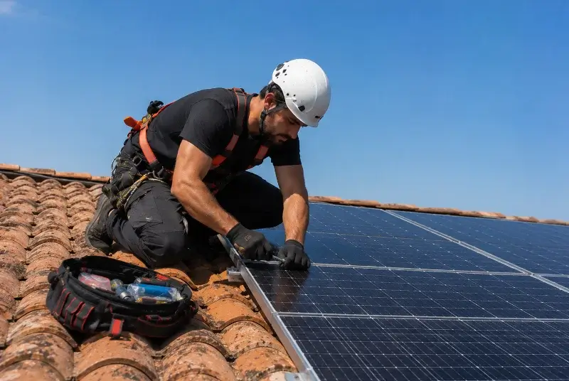 Maintenance et monitoring de panneaux solaires à Nordheim
